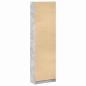 Preview: Kleiderschrank Betongrau 55x25x189 cm Spanplatte