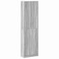 Preview: Kleiderschrank Grauer Sonoma 55x25x189 cm Holzwerkstoff