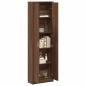 Preview: Kleiderschrank Braun Eiche 55x25x189 cm Holzwerkstoff