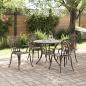 Preview: 5-tlg. Garten-Essgruppe Bronzen Aluminiumguss