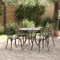 Preview: 5-tlg. Garten-Essgruppe Bronzen Aluminiumguss