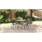 Preview: 5-tlg. Garten-Essgruppe Bronzen Aluminiumguss