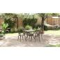Preview: 5-tlg. Garten-Essgruppe Bronzen Aluminiumguss