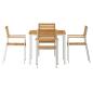 Preview: Garten Essgruppe 5 pcs Massives Akazienholz und Edelstahl