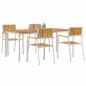 Preview: Outdoortisch-Set 5 pcs Massives Akazienholz und Edelstahl