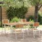 Preview: Outdoortisch-Set 5 pcs Massives Akazienholz und Edelstahl