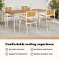 Preview: Outdoortisch-Set 5 pcs Massives Akazienholz und Edelstahl