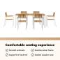 Preview: Outdoortisch-Set 7 pcs Massives Akazienholz und Edelstahl
