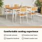 Preview: Outdoortisch-Set 5 pcs Massives Teakholz und Edelstahl