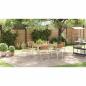 Preview: Outdoortisch-Set 7 pcs Massives Teakholz und Edelstahl