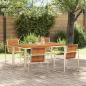 Preview: Garten Essgruppe 5 pcs Massives Akazienholz und Edelstahl