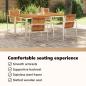 Preview: Garten Essgruppe 5 pcs Massives Akazienholz und Edelstahl
