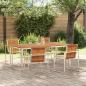 Preview: Garten Essgruppe 5 pcs Massives Akazienholz und Edelstahl