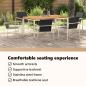 Preview: Garten Essgruppe 7 pcs Massives Akazienholz und Edelstahl