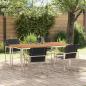 Preview: Garten Essgruppe 5 pcs Massives Akazienholz und Edelstahl