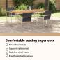 Preview: Garten Essgruppe 5 pcs Massives Akazienholz und Edelstahl