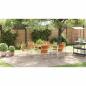 Preview: 7-teilige Garten Essgruppe Massivholz Teak, Esszimmertisch 150x90x75 cm Massivholz Teak