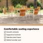Preview: 7-teilige Garten Essgruppe Massivholz Teak, Esszimmertisch 150x90x75 cm Massivholz Teak