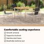 Preview: 5-teilige Garten Essgruppe aus Massivholz Teak, Outdoor Esstisch 90x90x74.5 cm aus Massivholz Teak