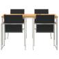 Preview: Garten Essgruppe 5 pcs Massives Teakholz und Edelstahl