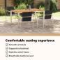 Preview: 5-teiliges Garten Esszimmer Set Massivholz Teak, Outdoor Esstisch 150x90x75 cm Massivholz Teak