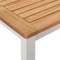 Preview: 5-teiliges Garten Esszimmer Set Massivholz Teak, Outdoor Esstisch 150x90x75 cm Massivholz Teak