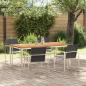 Preview: ARDEBO.de - 5-teiliges Garten Esszimmer Set aus Massivholz Teak, Outdoor Esstisch 180x90x75 cm aus Massivholz Teak