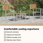 Preview: Garten Essgruppe 3 pcs Braun Massives Akazienholz und Edelstahl