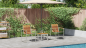 Preview: 3-teiliges Sonnenliegenset mit Gartenstühlen aus solidem Teakholz
