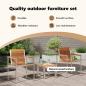 Preview: 3-teiliges Sonnenliegenset mit Gartenstühlen aus solidem Teakholz