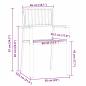 Preview: 3-teiliges Garten-Esszimmer-Set aus massivem Teakholz, stapelbare Gartenstühle 2 Stück aus massivem Teakholz und Metall