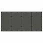 Preview: 9-teiliges Gartendining-Set Schwarz Poly Rattan