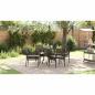 Preview: 5-teiliges Garten-Esszimmer-Set Braun Poly Rattan