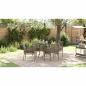 Preview: 5-teiliges Garten-Esszimmer Set Grau Poly Rattan