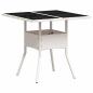 Preview: 3-teiliges Garten-Esszimmer-Set Hellgrau Poly Rattan