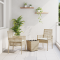 Preview: Garten Bistro Set 3 pcs Beige Poly-Rattan