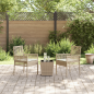 Preview: Garten Bistro Set 3 pcs Beige Poly-Rattan