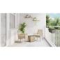 Preview: Garten Bistro Set 3 pcs Beige Poly-Rattan