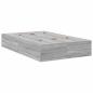 Preview: Stauraum-Bettgestell Grau Sonoma 120x190 cm