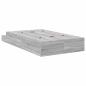 Preview: Bettgestell Grau Sonoma 120x190 cm