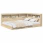 Preview: Bücherregal-Bett Sonoma Eiche 140x200 cm Holzwerkstoff
