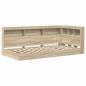 Preview: Bücherregal Bett Sonoma Eiche 75x190 cm Holzwerkstoff
