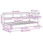Preview: Bücherregal Bett Sonoma Eiche 75x190 cm Holzwerkstoff