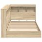 Preview: Bücherregal Bett Sonoma Eiche 75x190 cm Holzwerkstoff