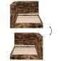 Preview: Bücherregalbett Geräucherte Eiche 75x190 cm Holzwerkstoff