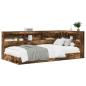 Preview: Bücherregalbett Geräucherte Eiche 75x190 cm Holzwerkstoff