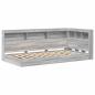 Preview: Bücherbett Grau Sonoma 75x190 cm Konstruiertes Holz