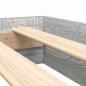 Preview: Bücherbett Grau Sonoma 75x190 cm Konstruiertes Holz