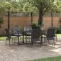 Preview: ARDEBO.de - 9-teiliges Garten-Esszimmer-Set mit Kissen aus Stahl und Textilene