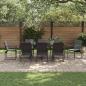 Preview: 12-teiliges Gartenset mit Kissen aus Stahl und Textilene